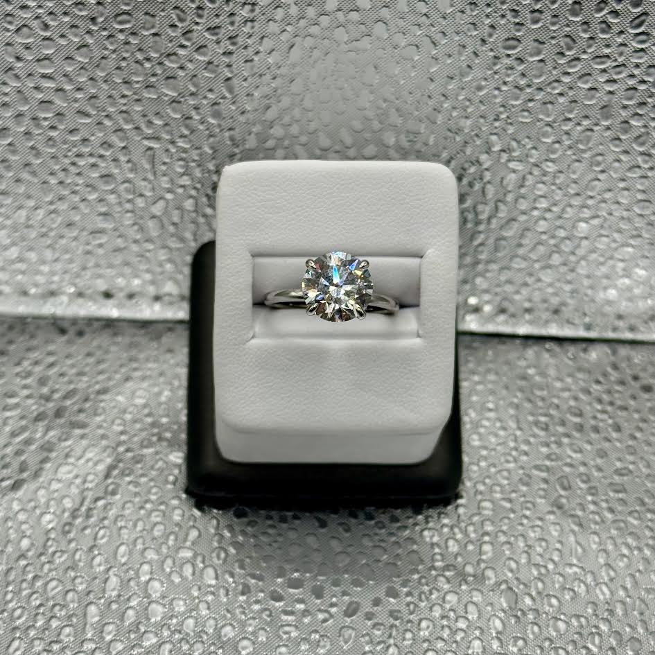 WEDDING RING 14K DIAMOND 4.08CTW SOLITAIRE