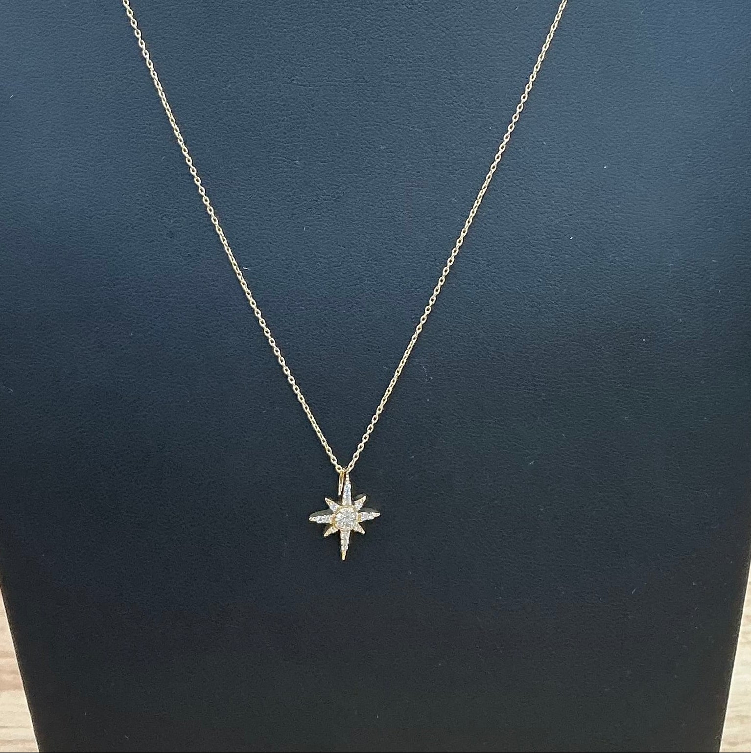 Necklace Star 14k Diamond .13