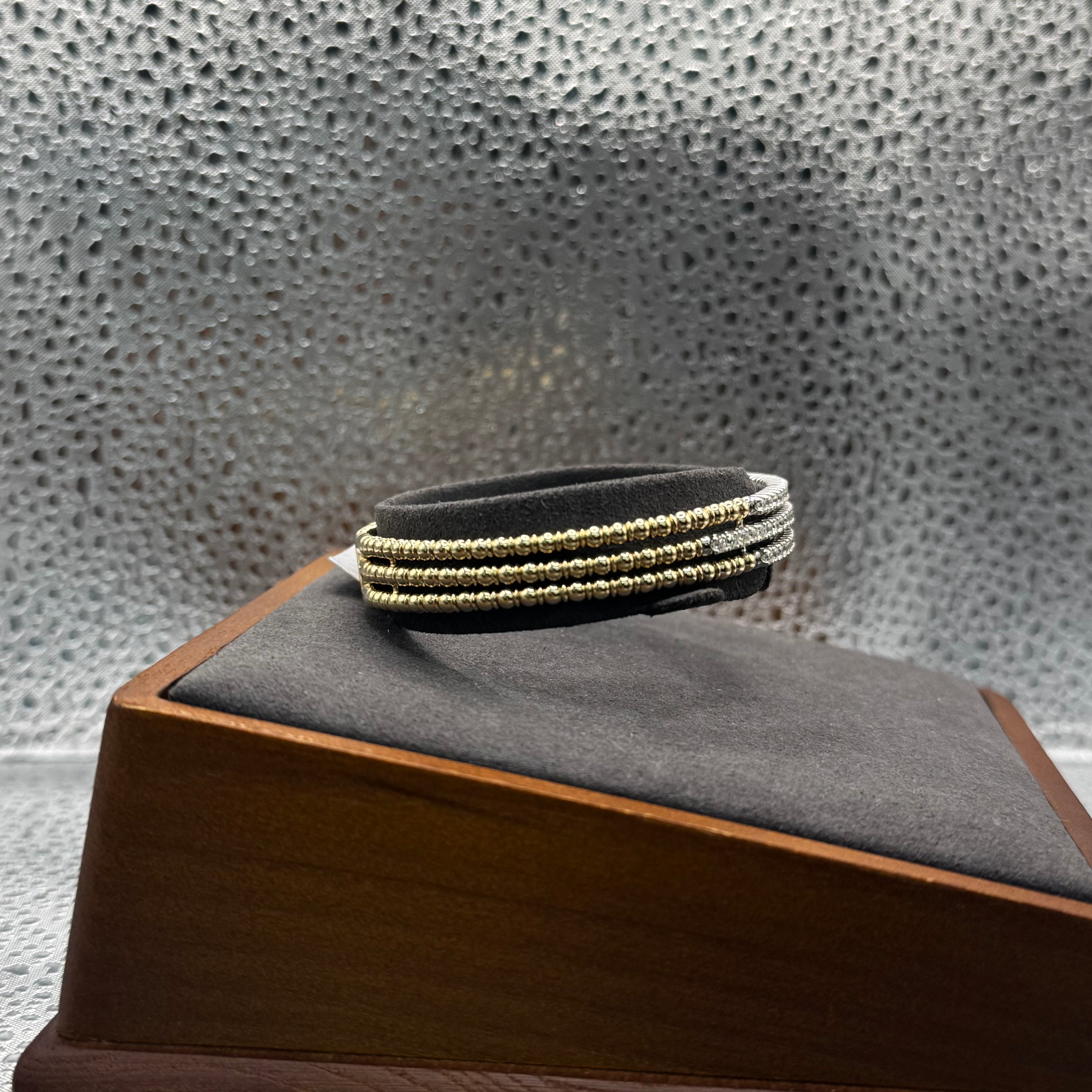 BRACELET 14K YELLOW GOLD DIAMOND 1.49CT