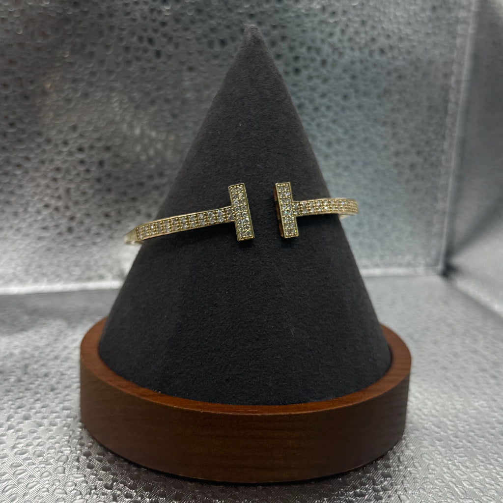 BRACELET 14K YELLOW GOLD AND DIAMONDS 0.95CT