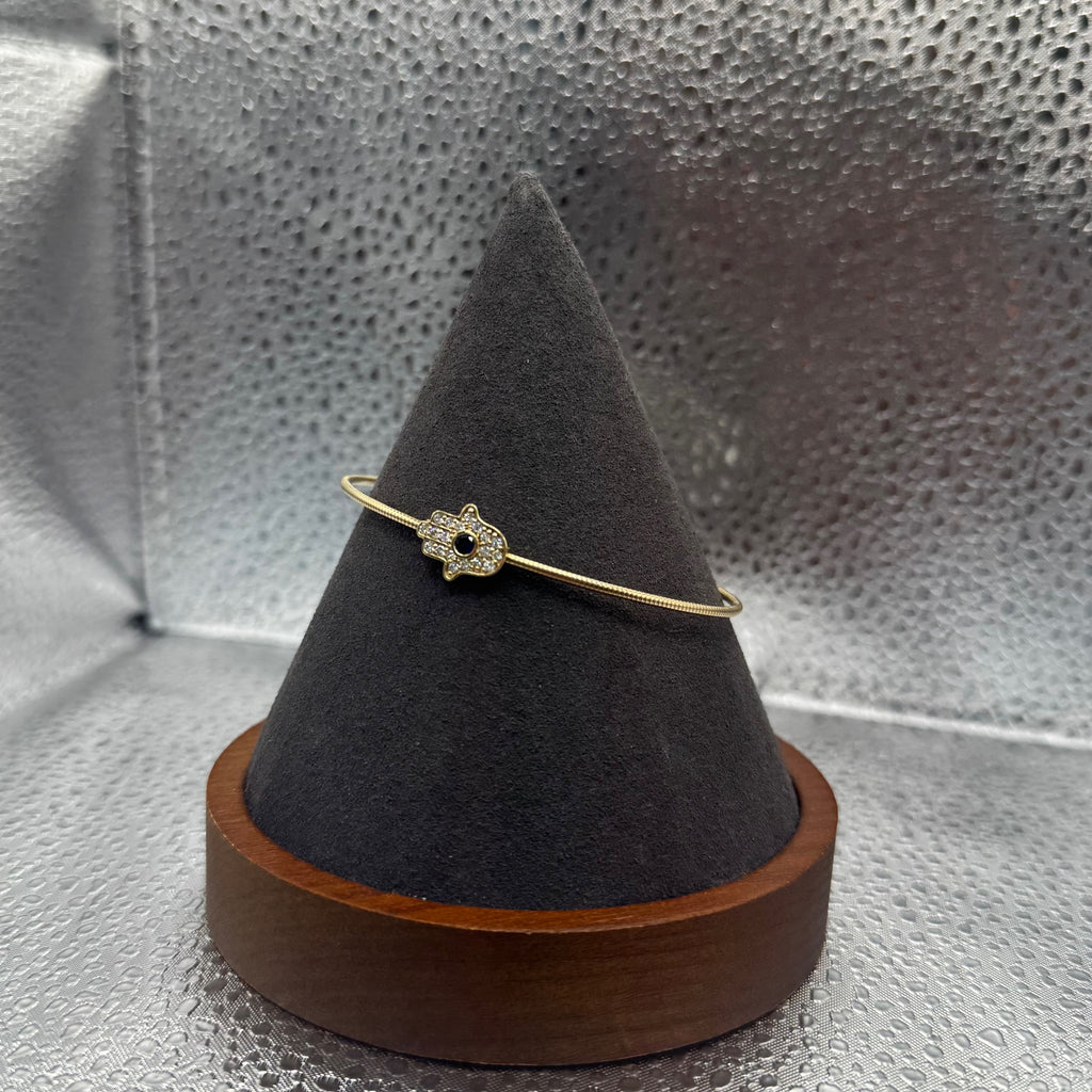 BRACELET 14 K YELLOW GOLD HAMSA HAND