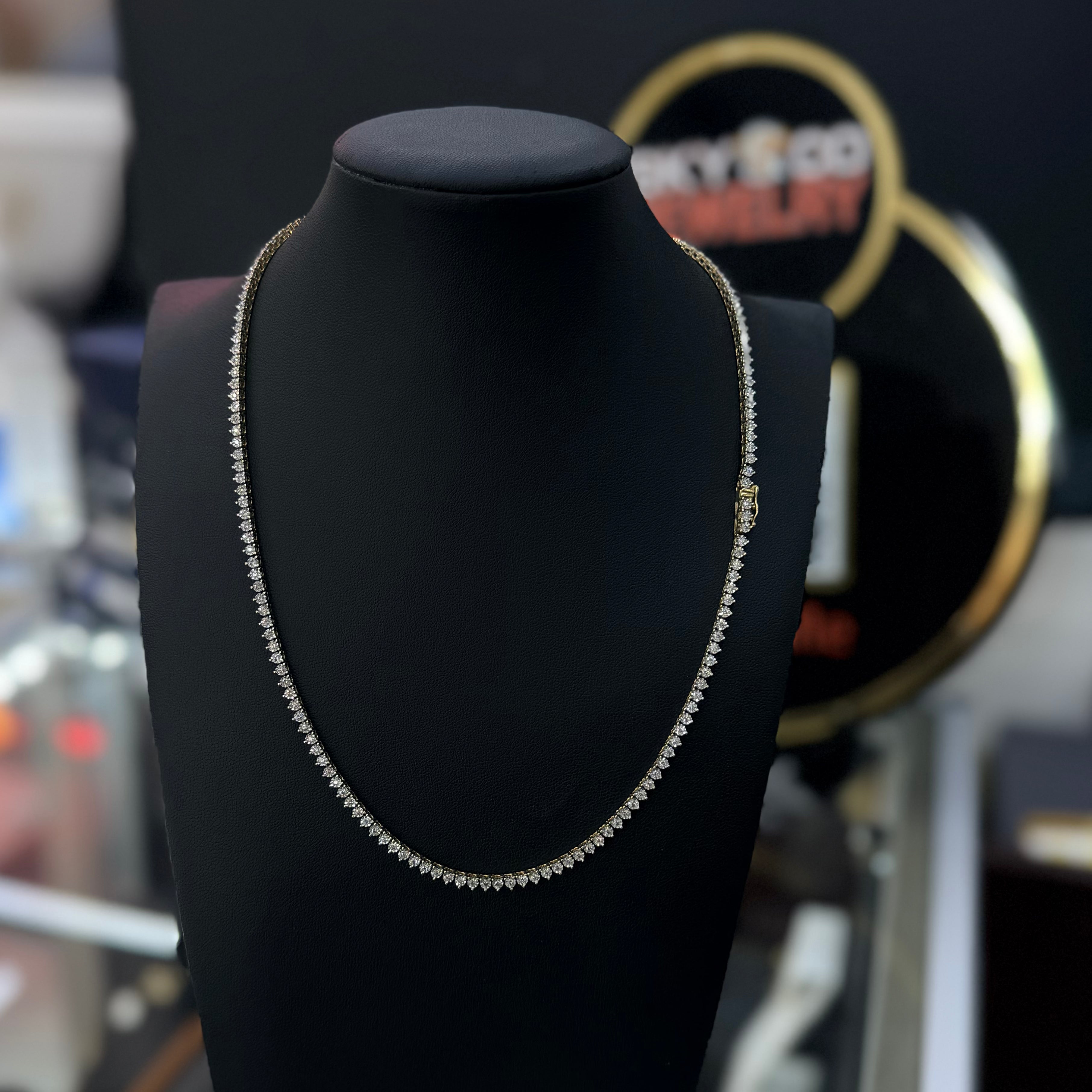 NECKLACE DIAMONDS 2.37CT 10K