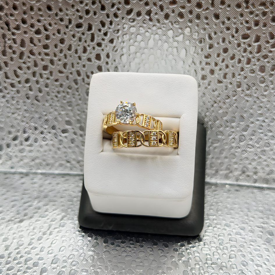 SET 2 WEDDING RINGS 14K GOLD