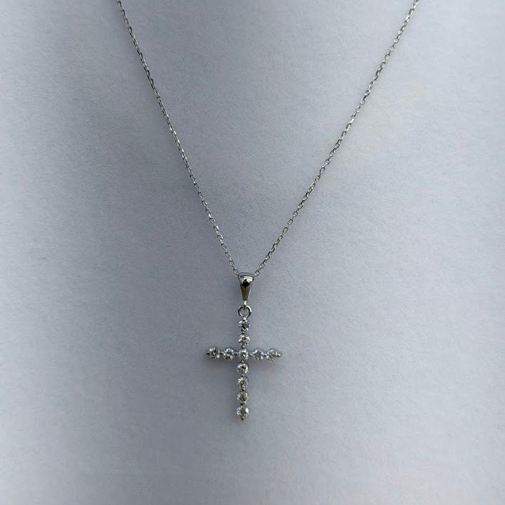 NECKLACE DIAMONDS 2GR 14K W/G D0.38