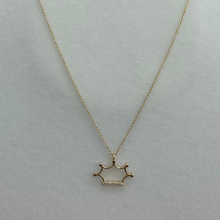 NECKLACE 1.21GR DIAMONDS 0.03 14K